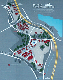 farsta omrade map